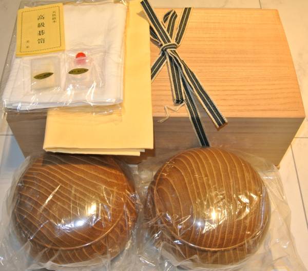 3■美品 高級 39号 11mm 本蛤碁石 本那智黒碁石 美栄製高級碁笥