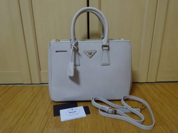新品！PRADA★2WAYショルダーバッグトートハンドバッグ★グレー