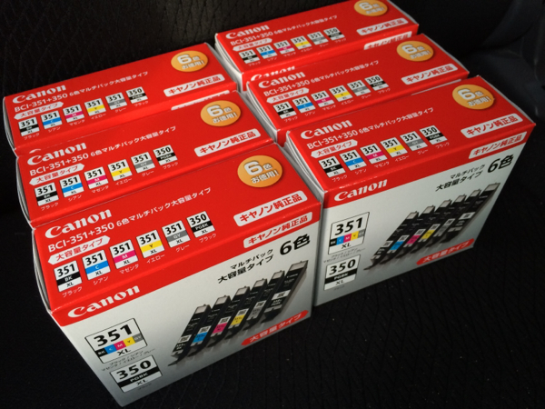 CANON BCI-351XL＋350XL/6MP 6色パック 6箱