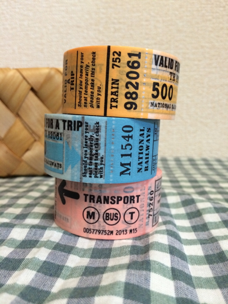 マスキングテープ マークス MARK'S チケット柄 Mark'sマークスtrip tipチケット柄マスキングテープ3本セット