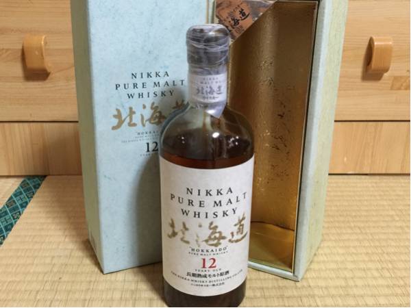 ○ニッカ 北海道 12年 金文字 箱付き