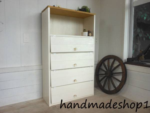 ハンドメイド シューズBOX 下駄箱 パタパタ扉 収納棚 手作り♪