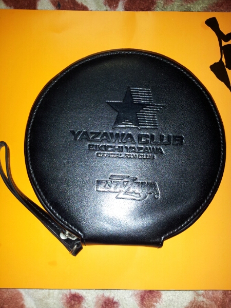 未使用！矢沢永吉ロゴ、光沢柔皮CD ケースブラック