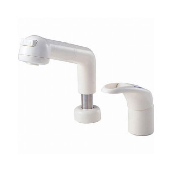 a台数限定 三栄 洗面 寒冷地 シングルスプレー混合栓 K3761JK-W