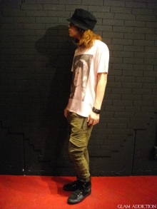 トレンド【moonage devilment】サルエルパンツ/ストレッチ デニム