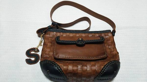 美品★ロビタ　robita ショルダー　バッグ　レザー　メッシュ★