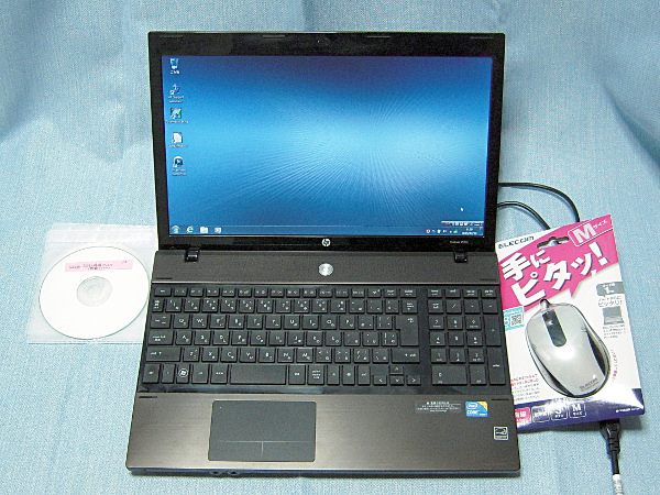ノートpc HP 4520s 茶色 i3 4G RW 無線 テンキー Win10 HP Win7 LED