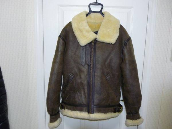良品 AVIREX B-3 ムートン フライトジャケット サイズ40 こげ茶