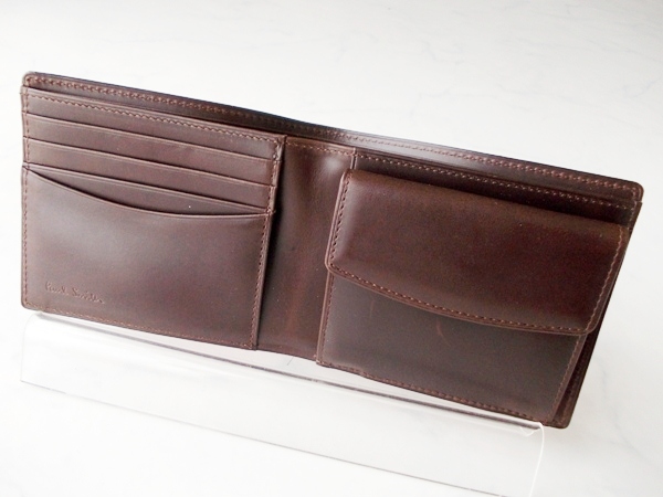 新品♪ポールスミス　オーストリッチ　牛革財布★ピンク　PS5033