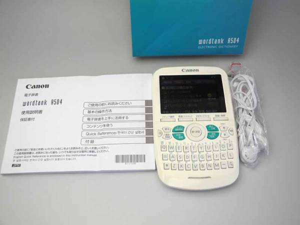キャノン電子辞書 wordtank A504
