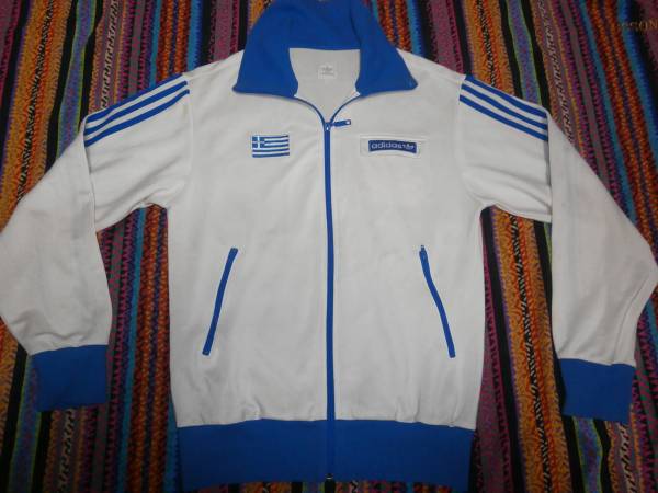 Adidasオリジナルス限定ギリシャ国別ジャージ:検ATP西独仏製
