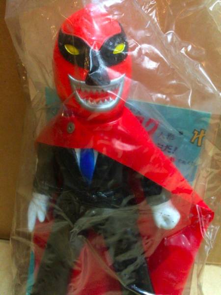 ⚠️未使用　タイガーマスク　虎の穴　なぞの魔人 当時物　中嶋製作所　スタンダード 中嶋 タイガーマスク 虎の穴謎の魔人 ソフビ☆当時物未開封