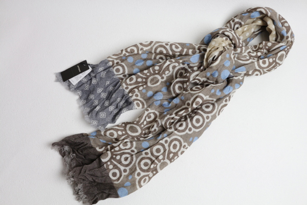 新品アルチザン+カラブレーゼ 高級ウールストール茶定価39900円