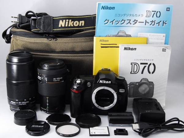 ●訳あり極上美品●入門機● Nikon ニコン D70 Ｗレンズセット●