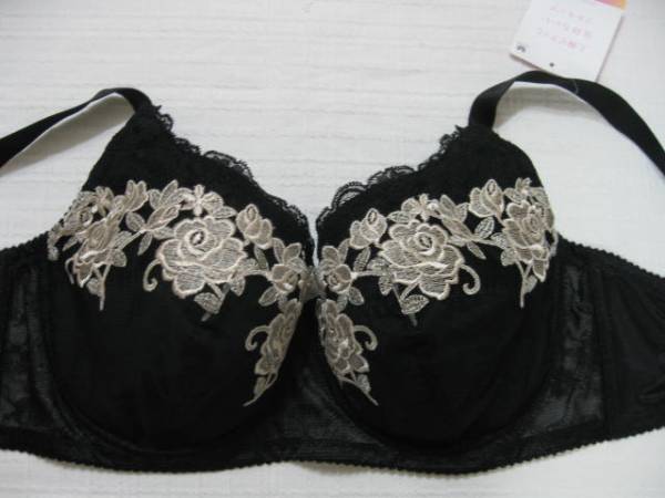 ワコール★上胸ピタッと気持ちいいフルカップブラF85★黒BRB297