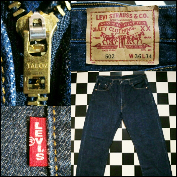 美品W36ビックサイズLEVISリーバイス502日本製BIG-E★501XX 551Z