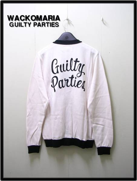 S 未使用 【WACKO MARIA COTTON SILK KNIT CARDIGAN (Guilty Parties