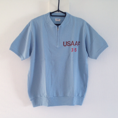 未使用ダブルワークス ウエアハウス ハーフジップ半袖スウェット