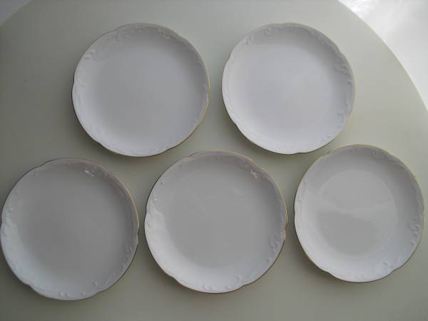 大倉陶園　☆　ゴールドライン　15cm銘々皿揃　5枚未使用