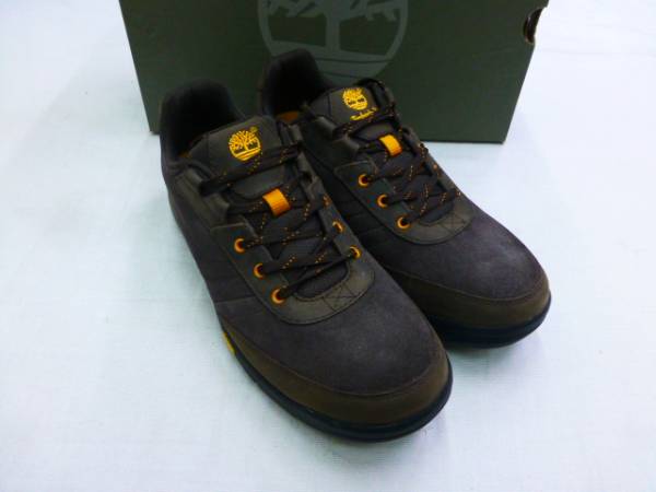 ティンバーランド高級スエードスニーカーペンブローグLo濃茶27㎝