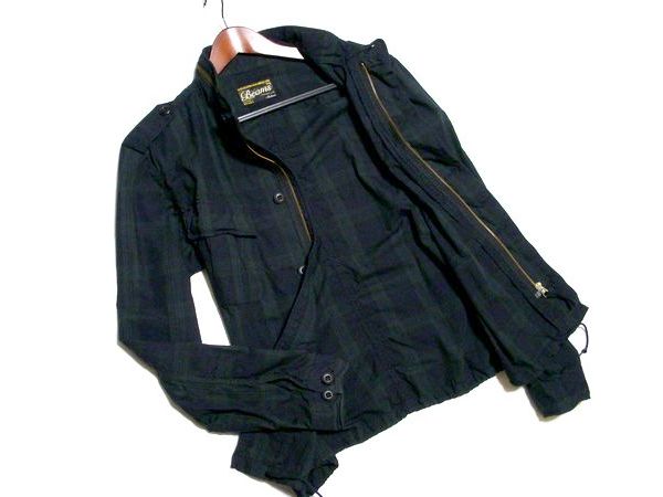 ■ビームス■薄手 チェック柄 ミリタリージャケット 春物＜BEAMS