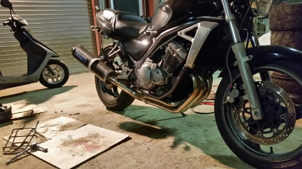 バリオス 1型 OVER フルエキ マフラー A カーボン (マフラー  