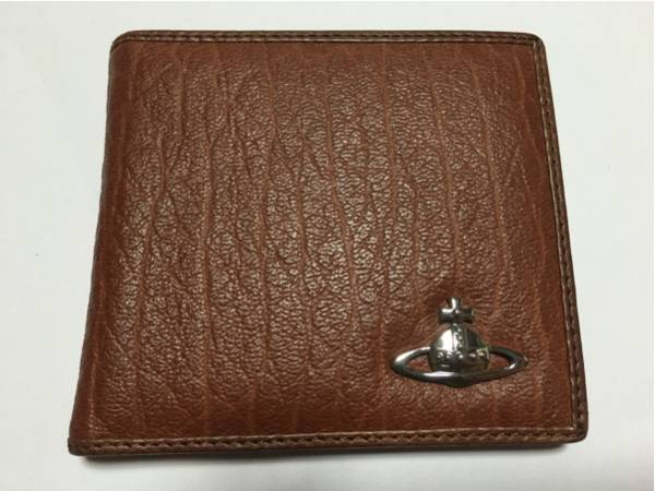 新品未使用 Vivienne Westwood ヴィヴィアン 二つ折り財布 茶