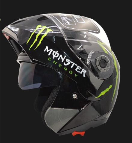 ダブルシールド MONSTER モンスターエナジーヘルメット★M～XXL