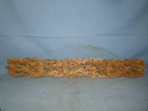 初出し屋　木彫りの欄間１　天女図