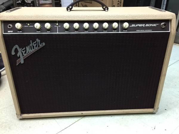 fender super sonic 112 combo Blonde 100円スタート(フェンダー 
