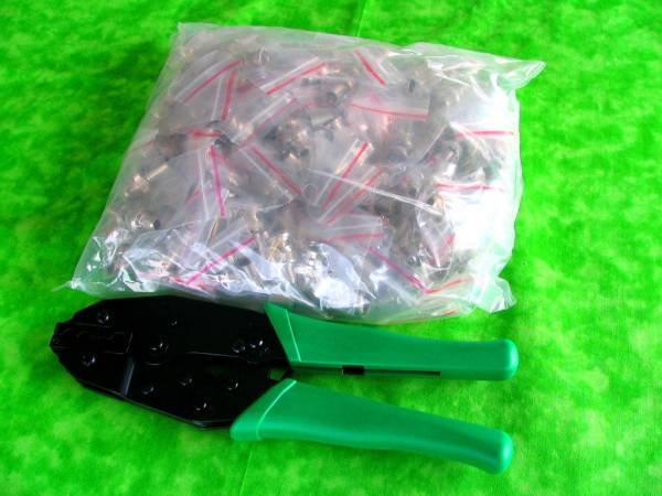 ★BNC 5C-FB（75Ω）コネクター100個　＋　圧着工具★_1