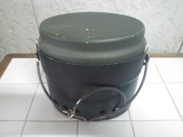 アウトドア USED スウェーデン軍 アルミ飯盒セット A