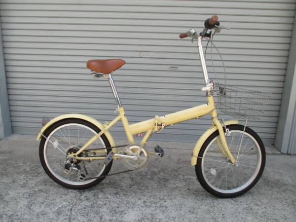 ★【大阪府限定】　ミニサイクル　【中古車】　６段変速ベージュ