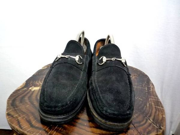☆GUCCI グッチ◇スウェード生地ローファー■42
