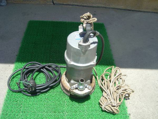 残水排水用水中ポンプ　荏原エバラ　25EQS6.4S 動画あり