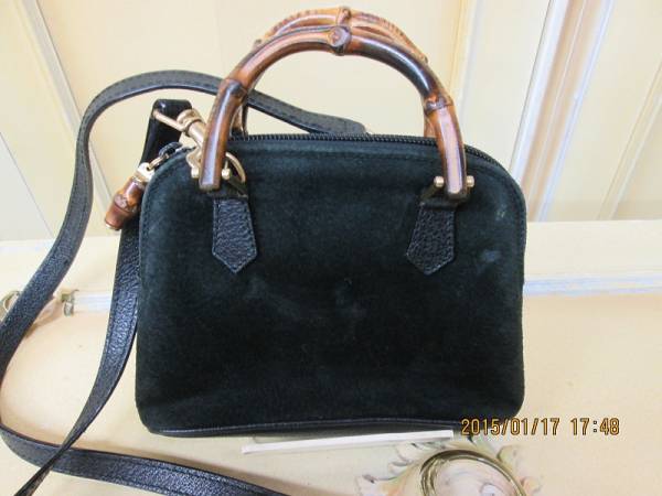 ★グッチ★★かわいいショルダーポーチ★スエード★ＵＳＥＤ