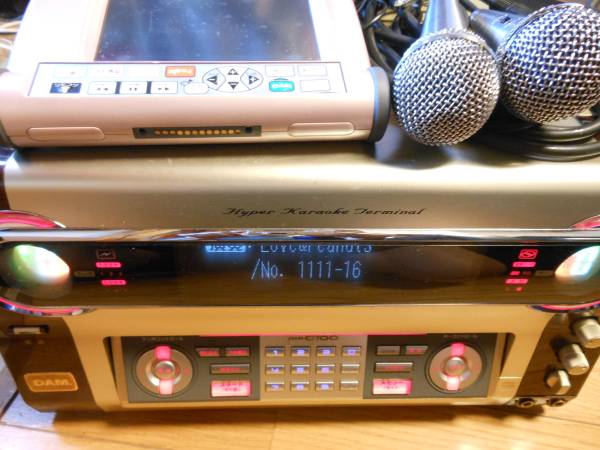 2分待ち DAM G100、デンモク、マイク 中古動作品