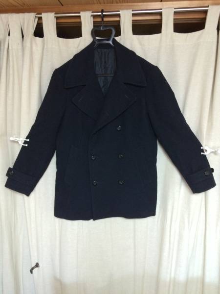 カシミヤ混　ウールPコート　ユニクロ　超美品　　送料500円　