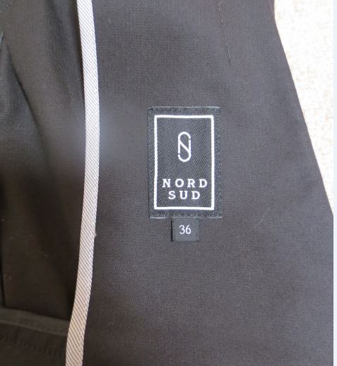 NORD SUD(ノールシュド) 夏用綿スーツ☆36（7号）黒