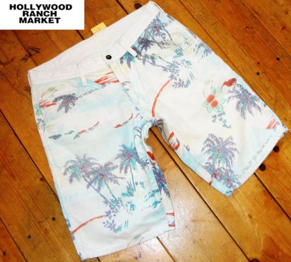 買取キングP763■ハリウッドランチマーケットデニムショーツ2