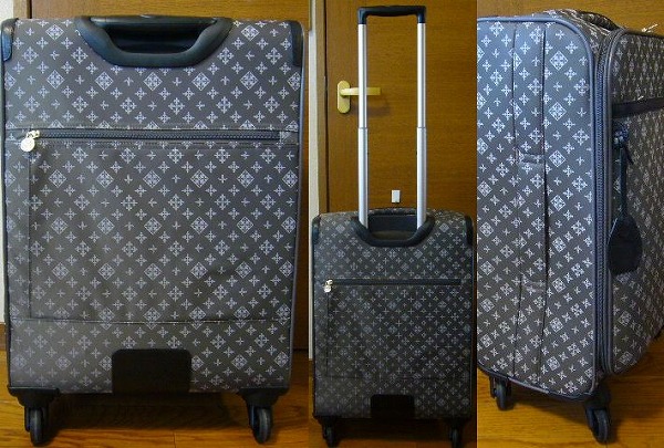 極美品 ラシット キャリーバッグ スーツケース グレー 鍵付 58cm