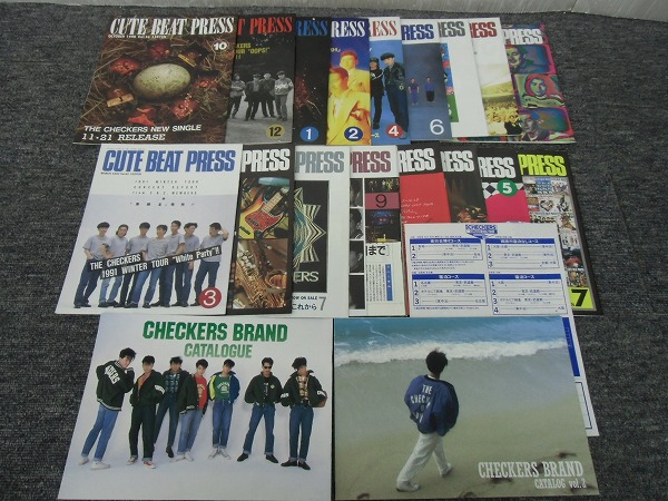 CUTE BEAT PRESS チェッカーズ 会報 宅A8516○チェッカーズ会報誌「CUTE BEAT PRESS」52冊＋2冊