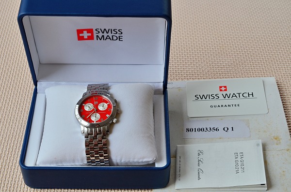 ジャンク　スイス・ETA社製　アルファロメオ腕時計