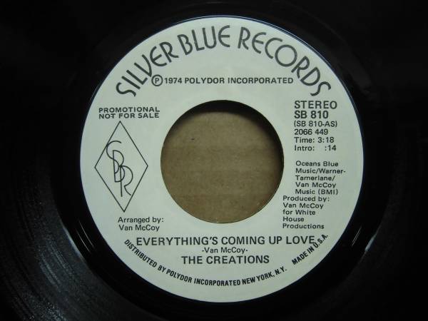 [SOUL/FUNK 45] CREATIONS - EVERYTHING'S COMING UP LOVE