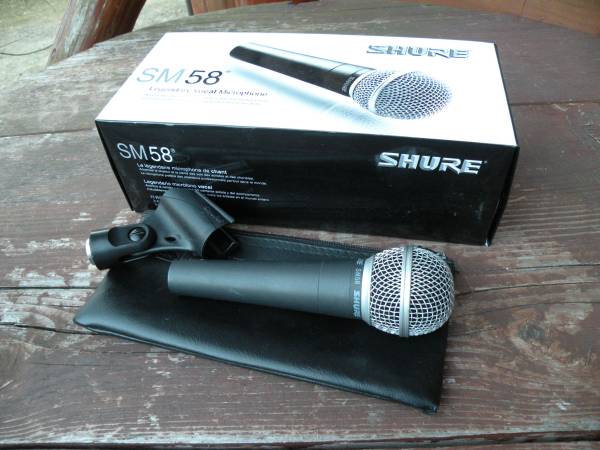 ☆1円～ SHURE SM58 シュア ダイナミックマイクロフォン コード