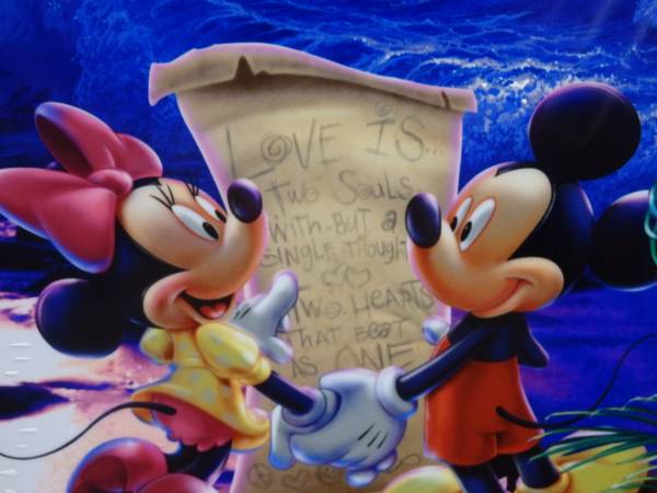 ラッセン ディズニー ミッキー ダイヤ2個 ツーハーツアズワン(S) 直筆