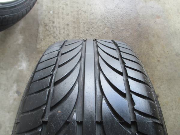AMEシャレンXF-55 18インチ9J 215/40バリ山タイヤ付4本セット 