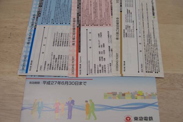 東急電鉄株主優待切符20枚&優待冊子1冊&各種優待券　送料無料♪