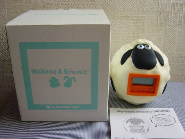 新品同様レア ひつじのショーン 目覚まし時計 shaun グルミット(目覚し