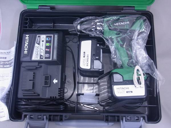 1円～日立工機 14.4V コードレスドライバードリル DS14DBEL